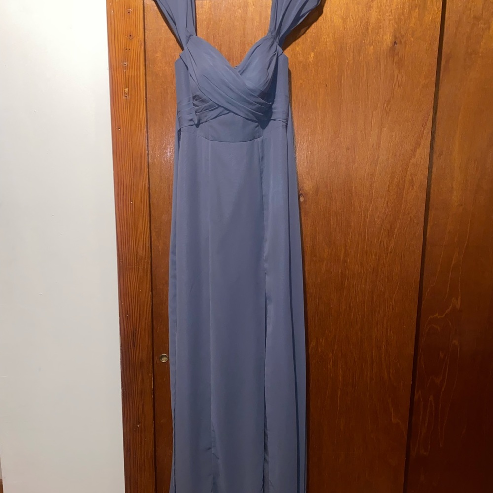 Azazie Bridesmaids Dress - Steel Grey